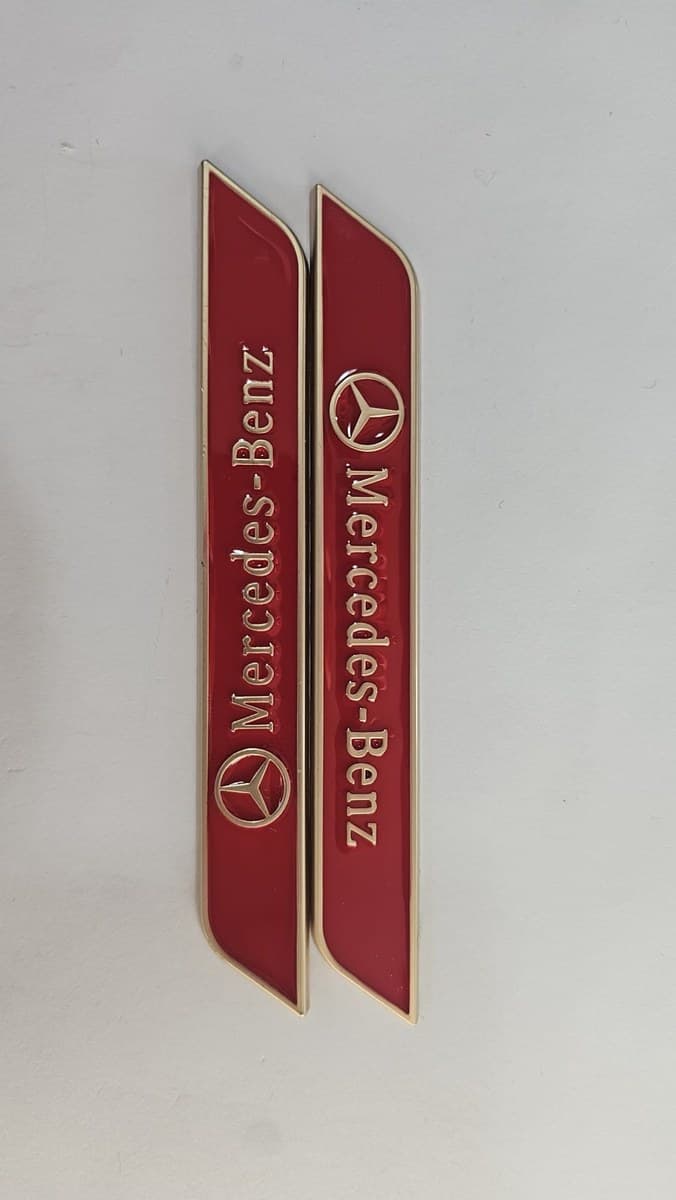 Mercedes-Benz Kapı Eşiği Sticker (Kırmızı, 2'li)
