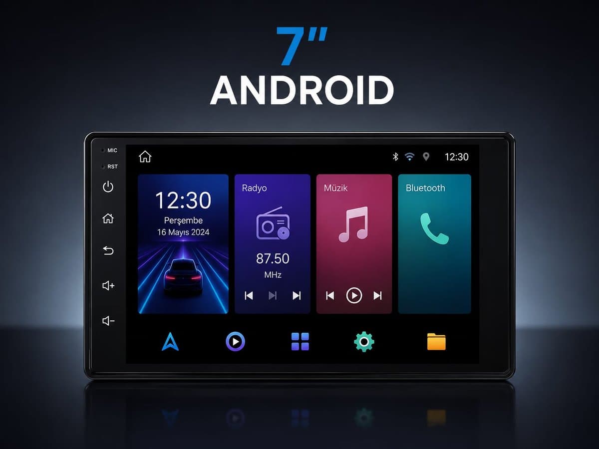 7" Android Multimedya Ekran