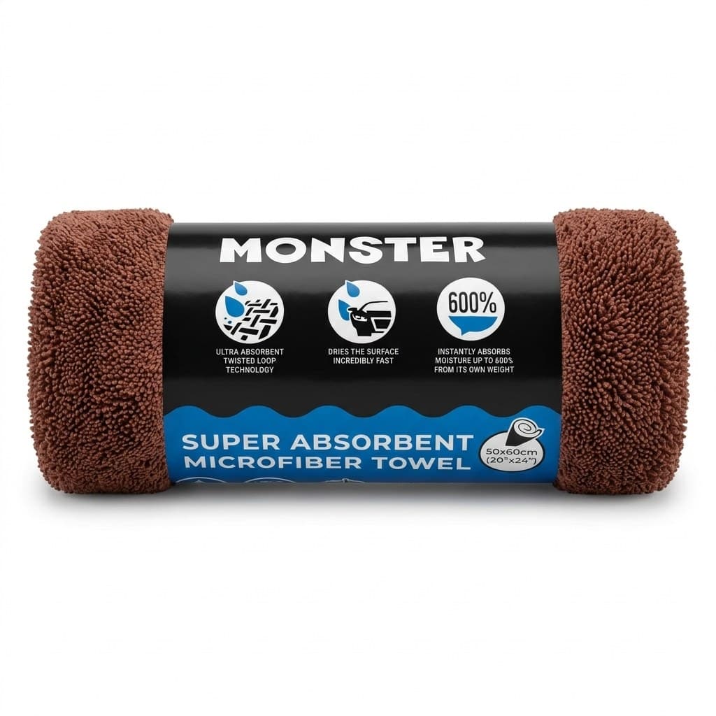 Monster Süper Emici Mikrofiber Havlu