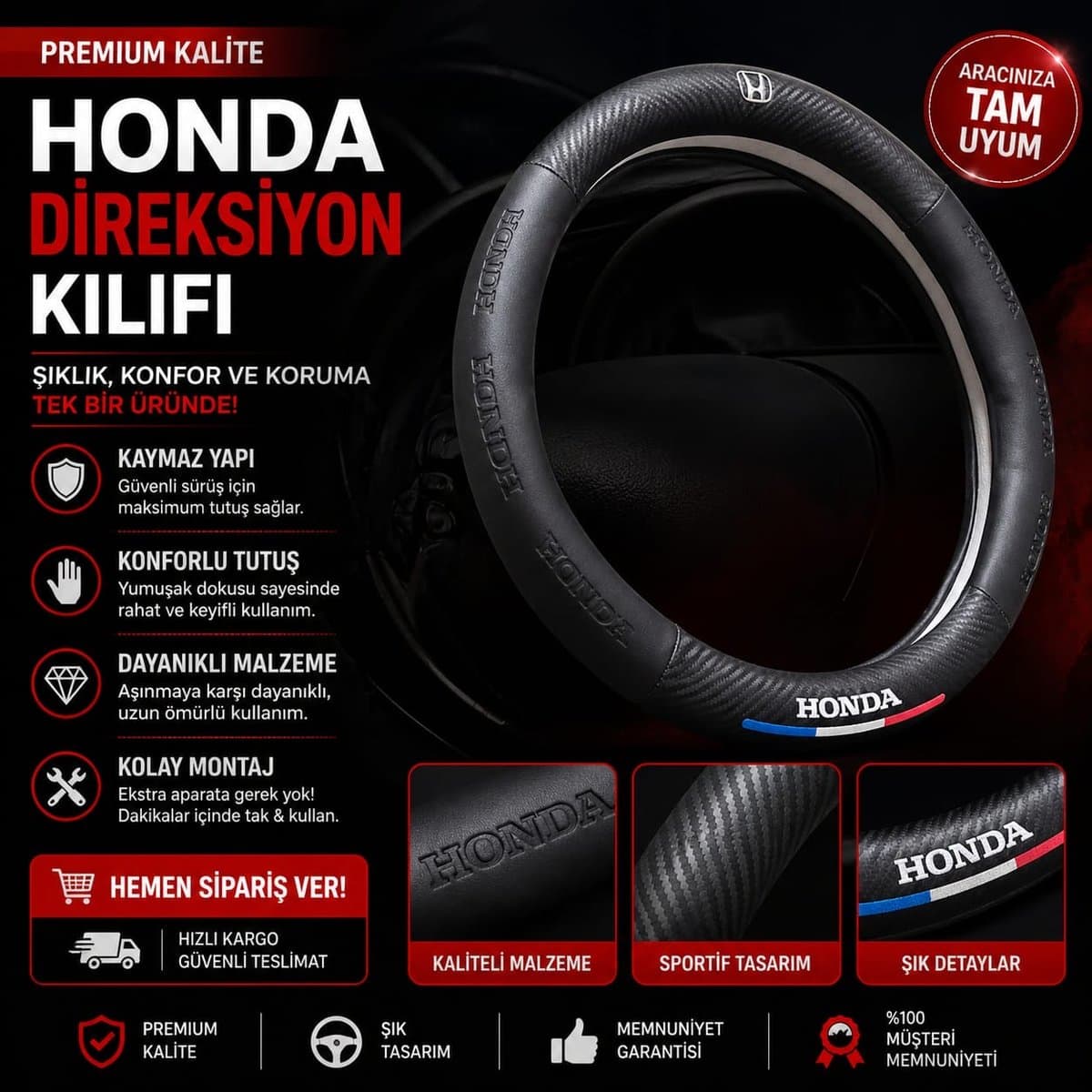 Honda Direksiyon Kılıfı