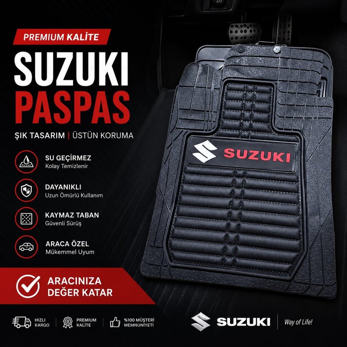 Suzuki Logolu Paspas (Şık Tasarım)