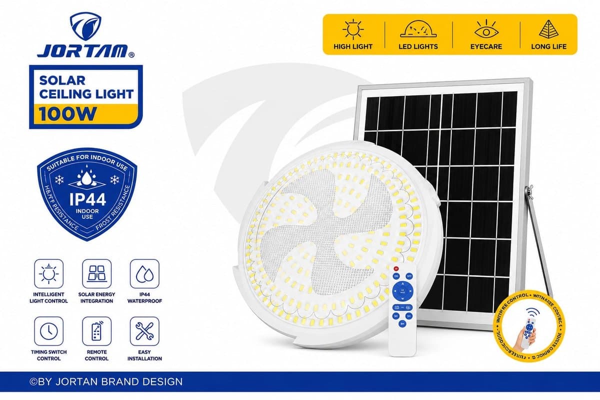 Jortan Solar Tavan Lambası 100W