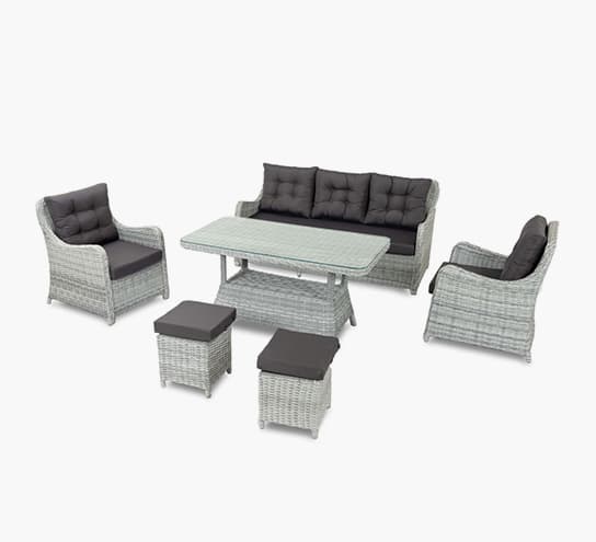 Ayvalık 3'lü Rattan Oturma Grubu