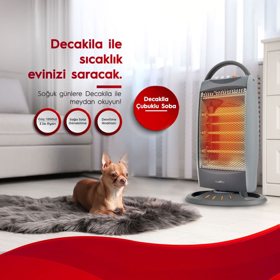 Decakila 3'lü Çubuk Soba