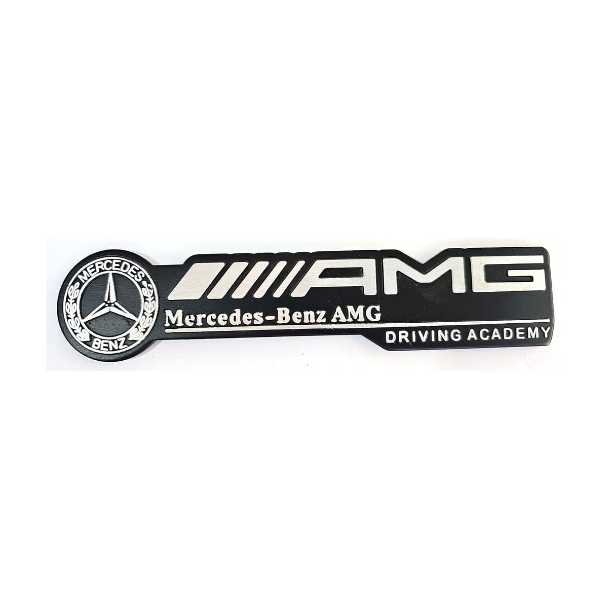 Mercedes-Benz AMG Yazı Logo (Siyah-Krom)