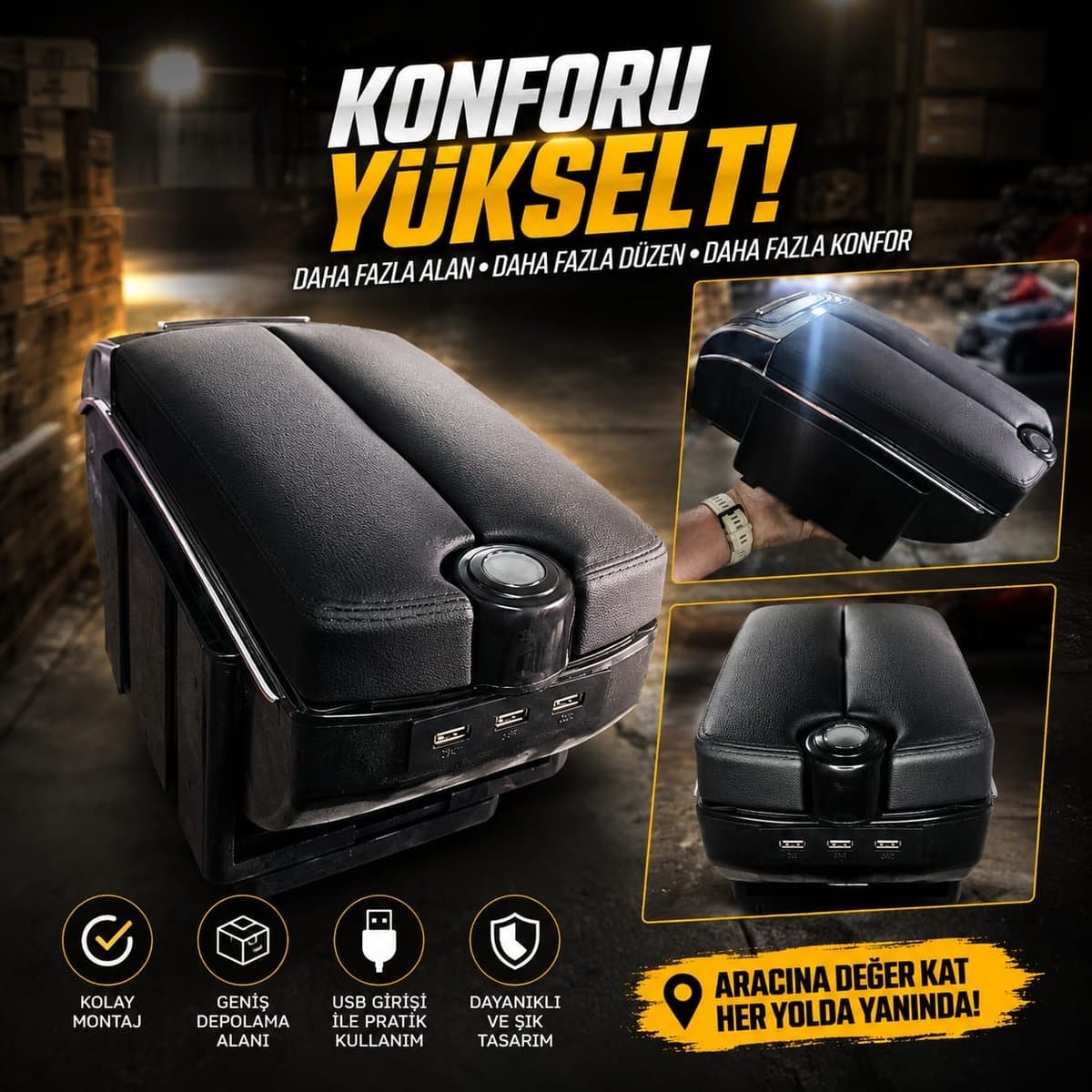 Araç Kol Dayama Konsolu