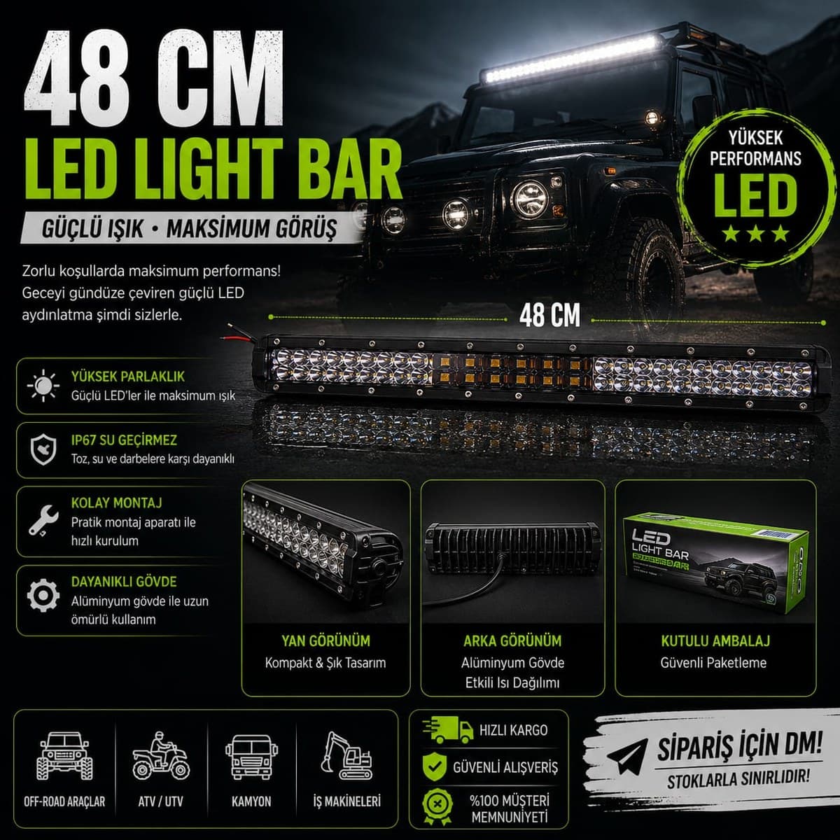 LED Light Bar 48 cm