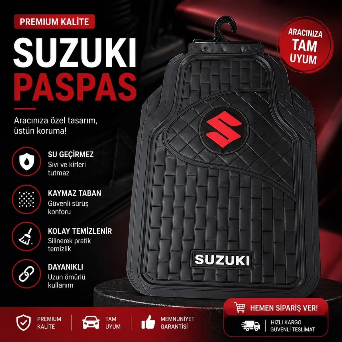 Suzuki Logolu Kauçuk Paspas