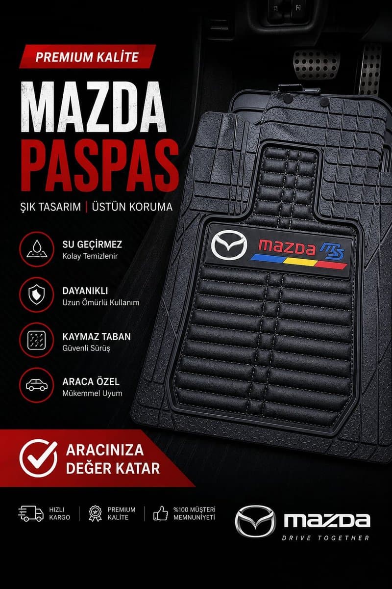 Mazda Logolu Paspas (Şık Tasarım)