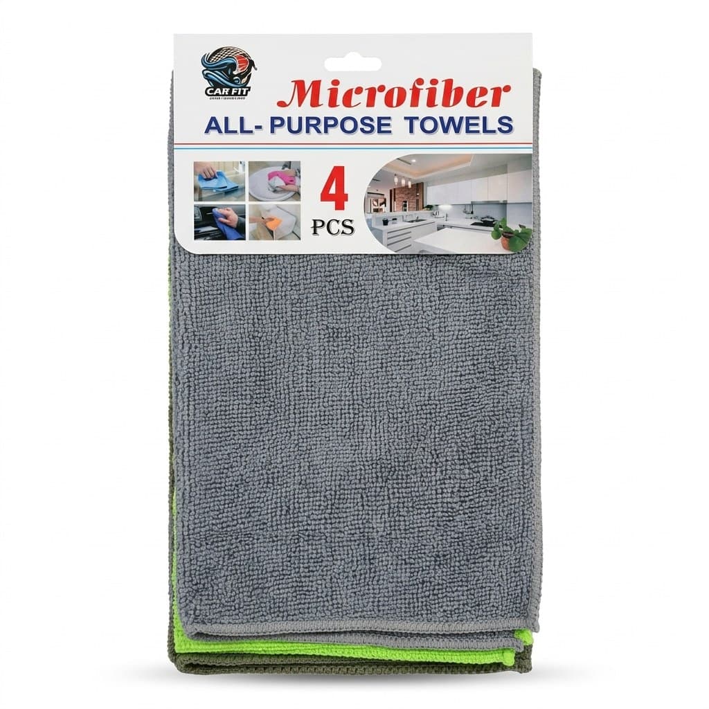 Mikrofiber Çok Amaçlı Havlu (4'lü)