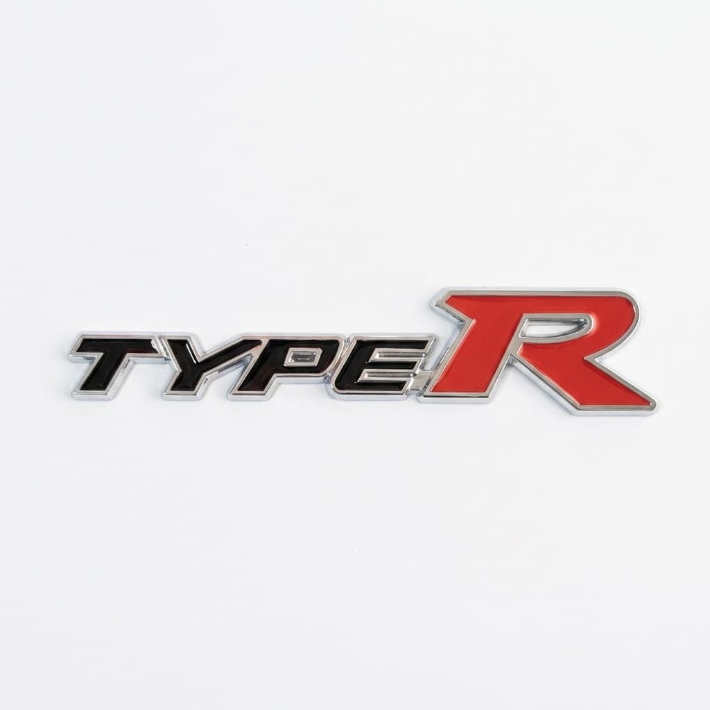 Type R Yazı Logo (Siyah-Kırmızı)