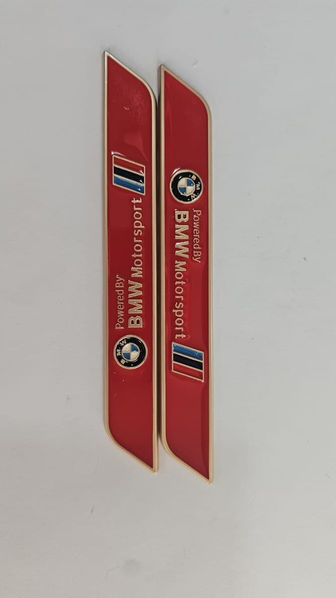 BMW Kapı Eşiği Sticker (Kırmızı, 2'li)