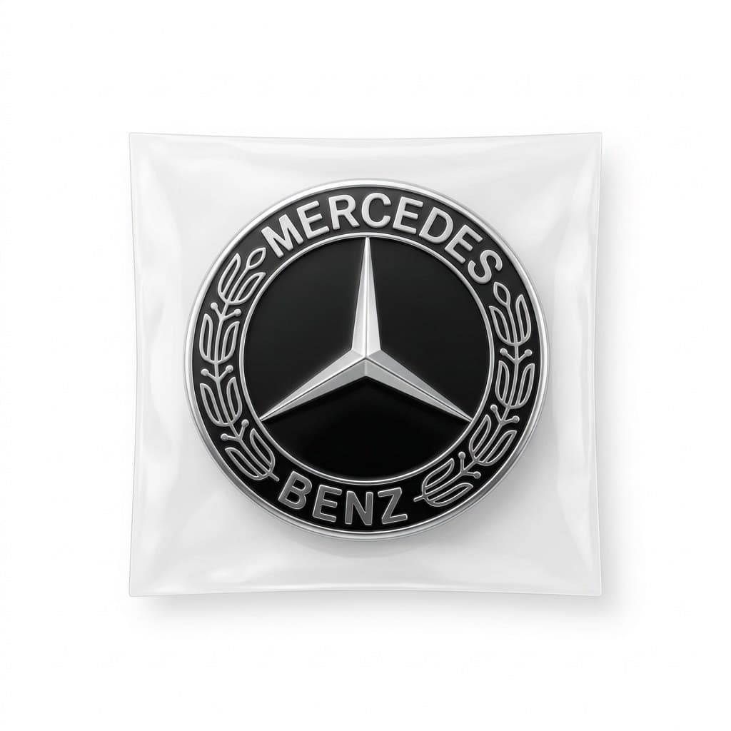 Mercedes-Benz (Siyah) Jant Göbeği / Logo