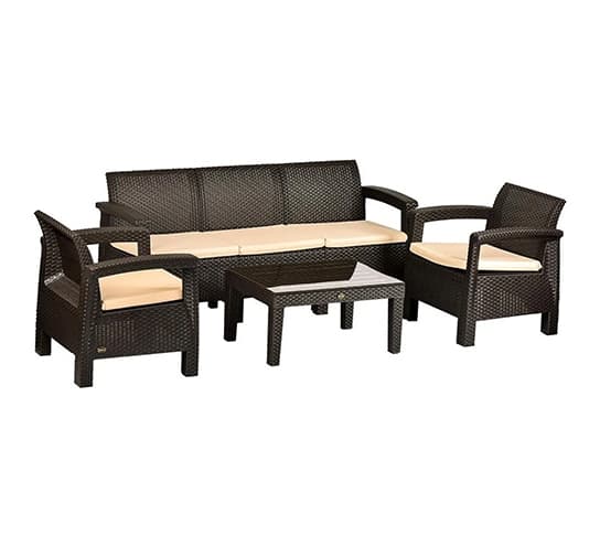 Holiday Amazon Rattan Bahçe Oturma Grubu