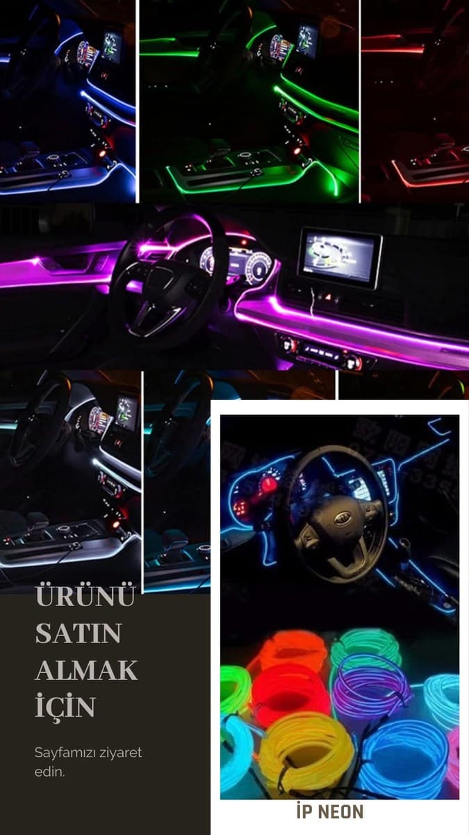 İp Neon LED (Araç İçi Şerit Aydınlatma)